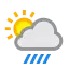 Moderate or heavy rain shower